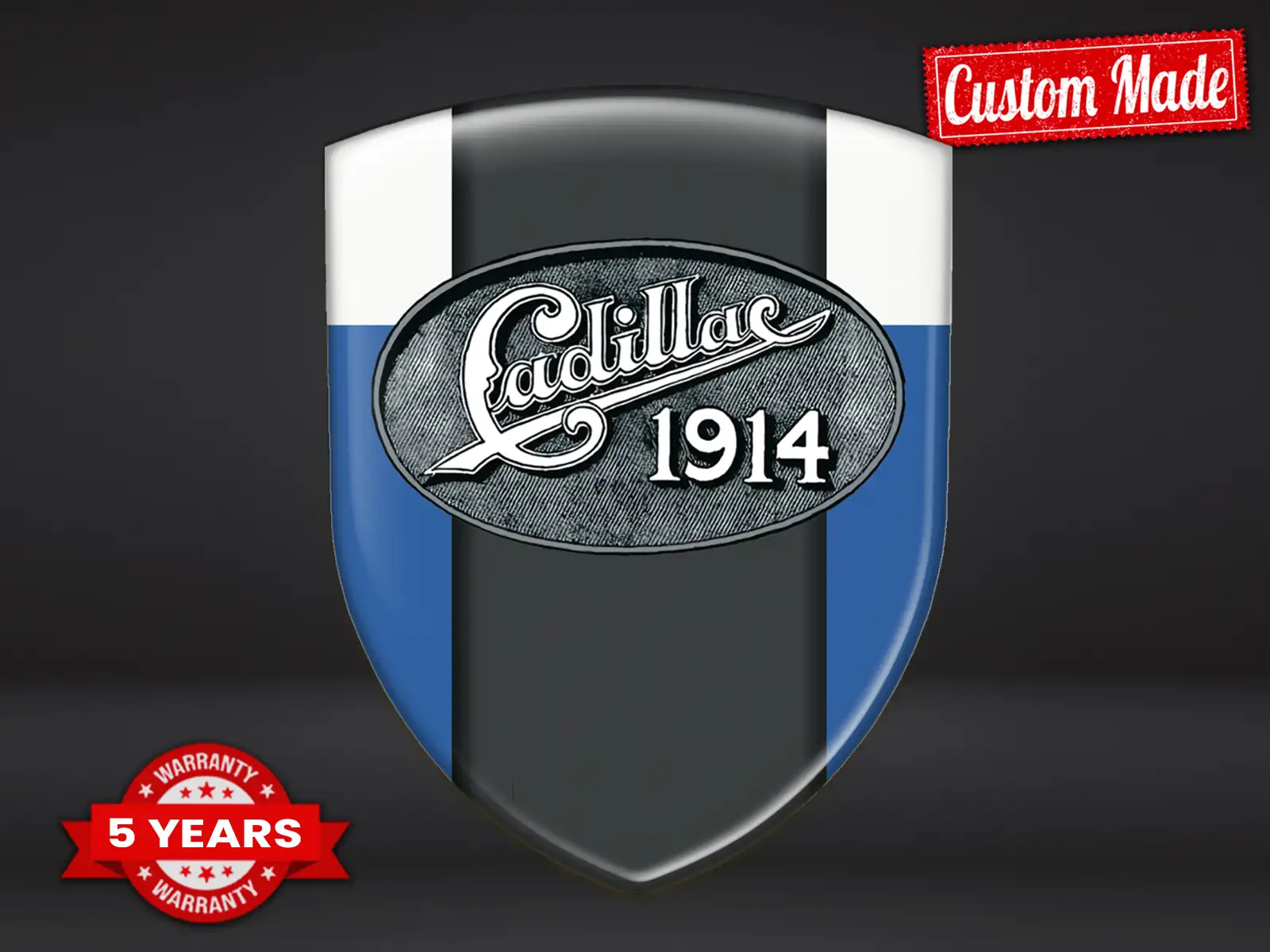 Cadillac Auto Silikonabzeichen Design Max Stilvoll Pro Haltbar ST